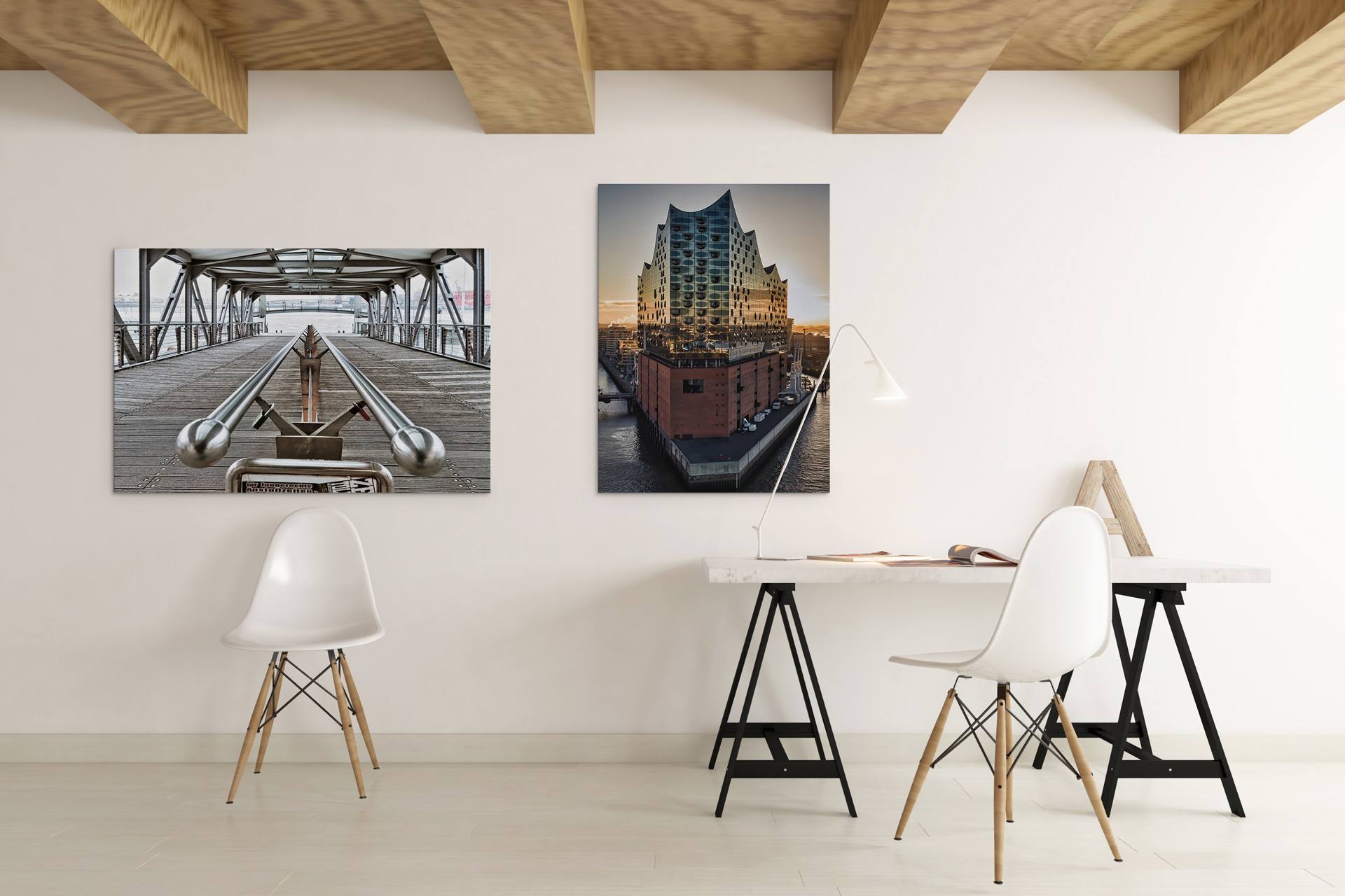 Unser Showroom - Vorschau der Hamburg Bilder 7 Hamburger Hafen Bild + Landungsbrücken Motiv