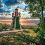 Die Bunthäuser Spitze mit Leuchtturm - Hamburg Bilder online kaufen