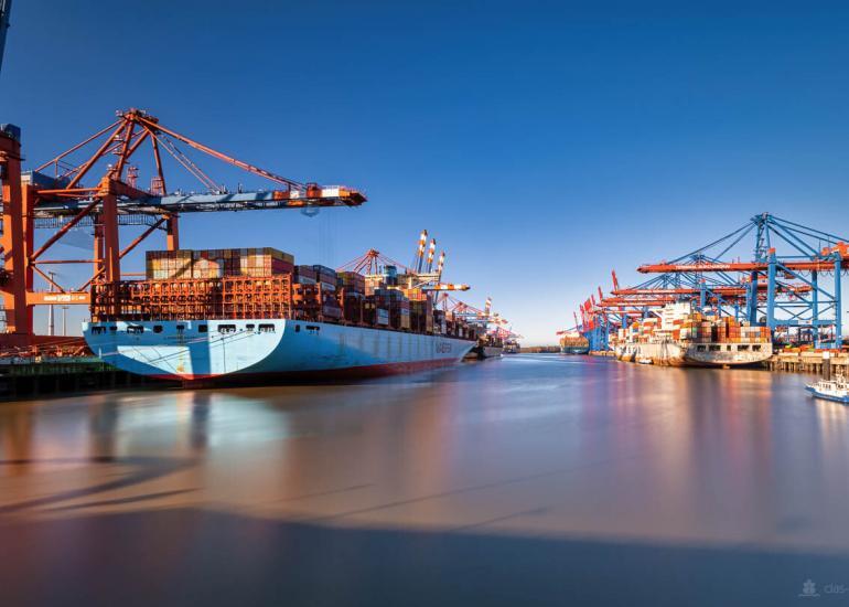 Draußen, Elbe, Hafen, Hamburg, blau, grau, poller